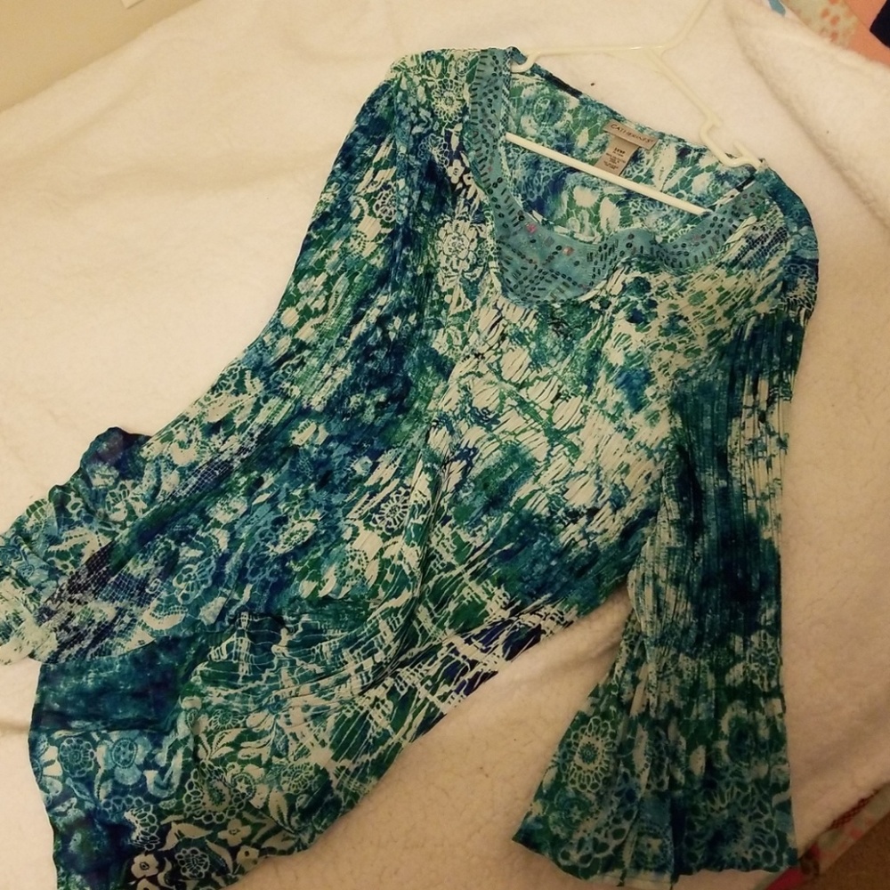 Beautiful Crinkley Tunic. Plus size